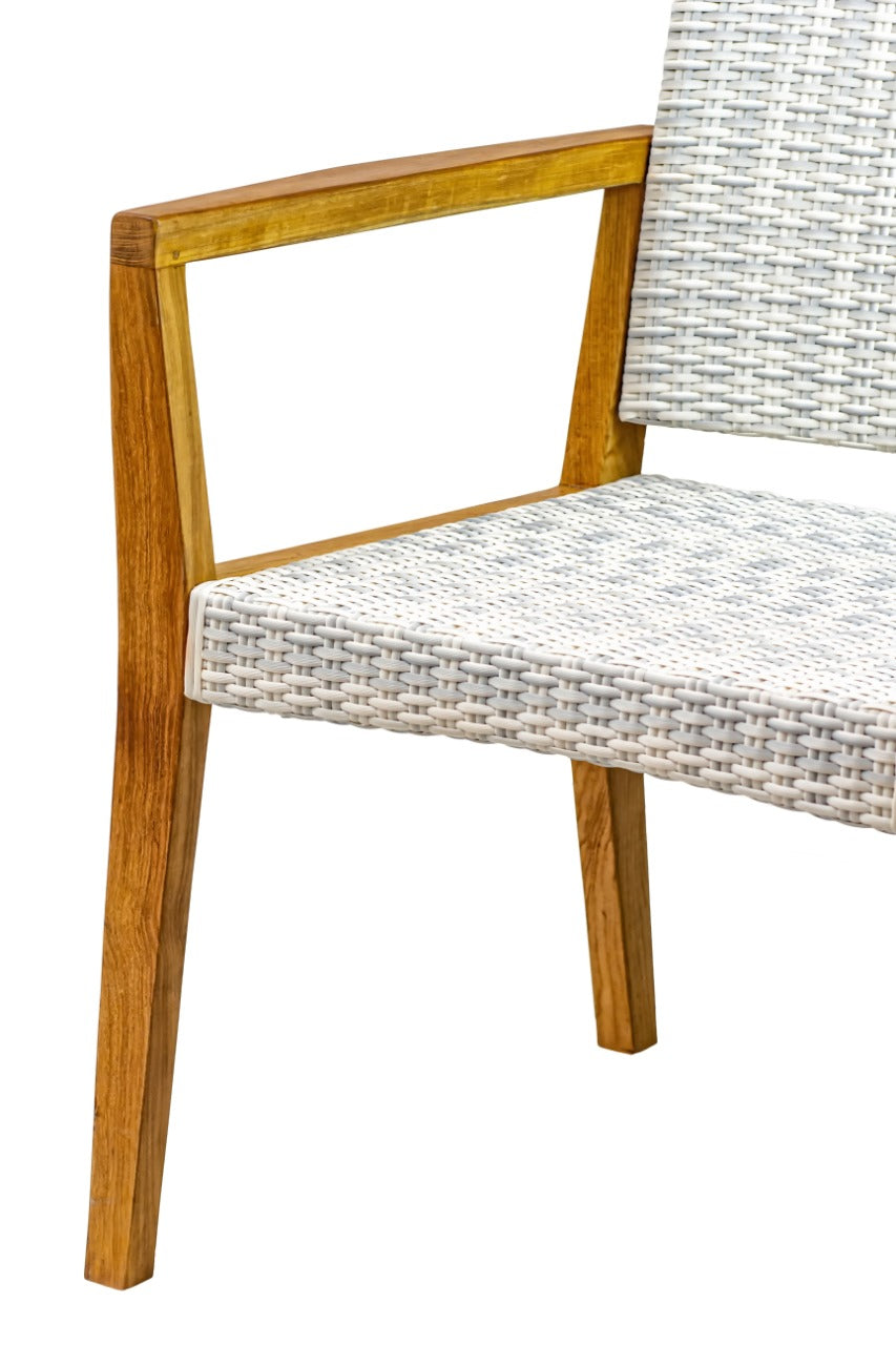 Handcrafted synthetic rattan armchair – Katjia Arm, boho furniture from BaliSouk