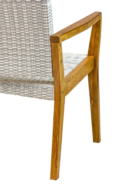 Katjia Arm armchair in natural materials – boho furniture by BaliSouk