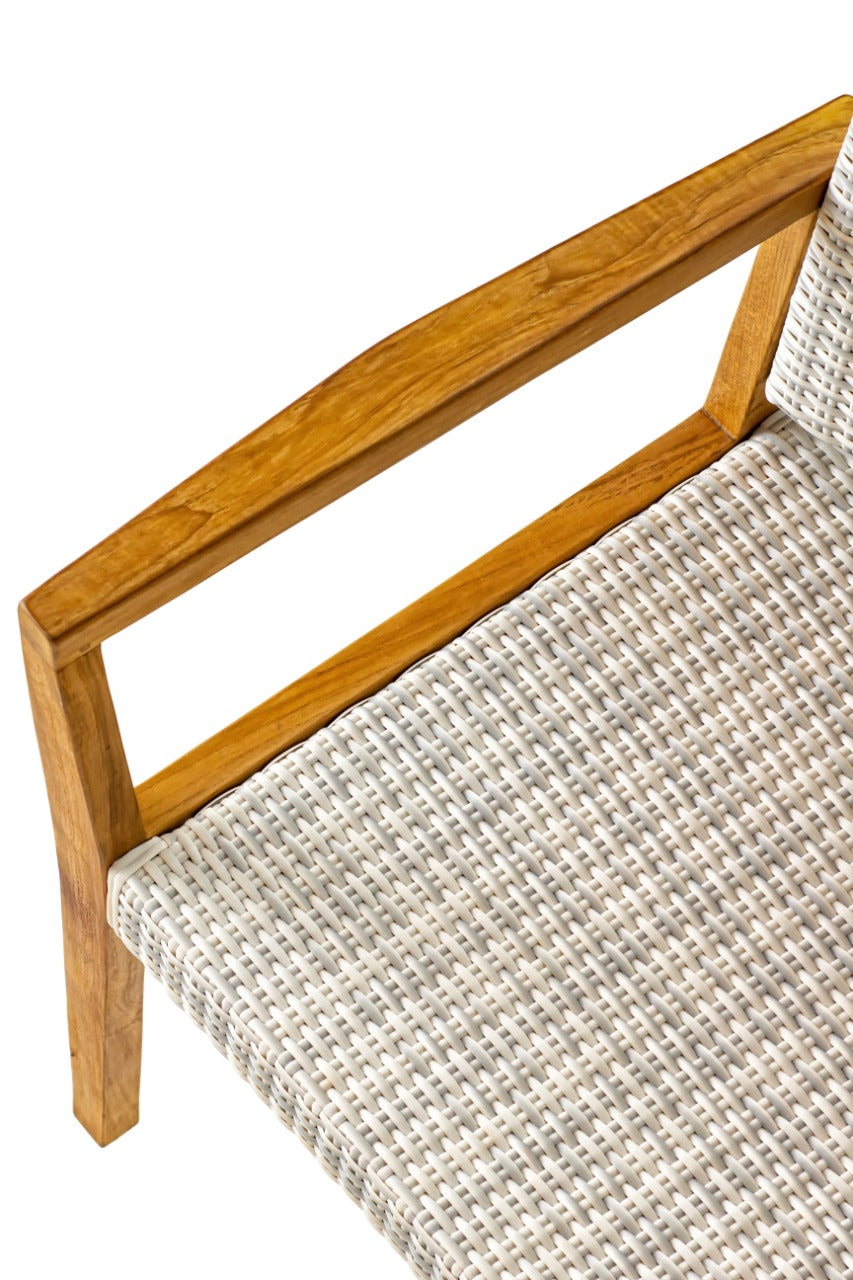 Katjia Arm armchair, boho furniture handmade by Balinese artisans