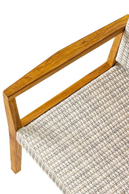 Katjia Arm armchair, boho furniture handmade by Balinese artisans