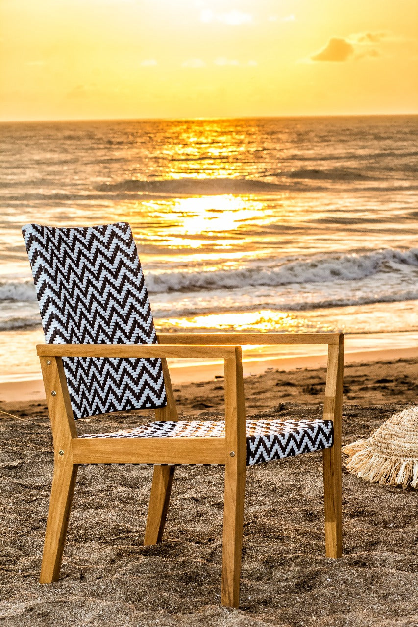 The Katjia Arm armchair – natural materials, boho furniture handmade in Bali