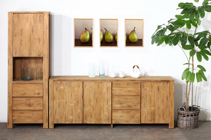 Handmade teak bookcase – the Country Doors Drawers, boho furniture made in Bali