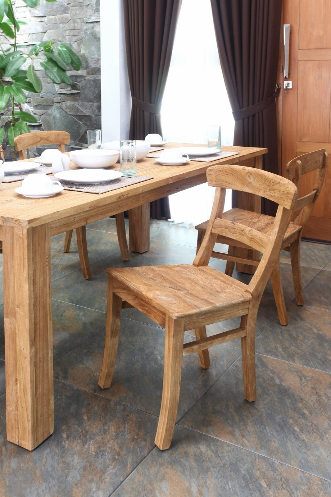 The Country dining chair – natural materials, boho furniture handmade in Bali