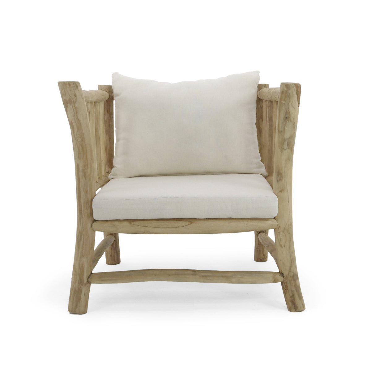Handcrafted teak branch sofa – Kristiansand, boho furniture from BaliSouk