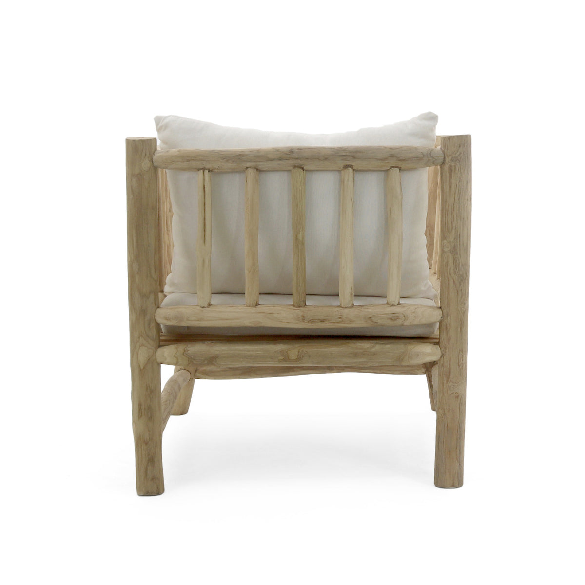 Teak branch sofa – Kristiansand, natural natural materials in boho style