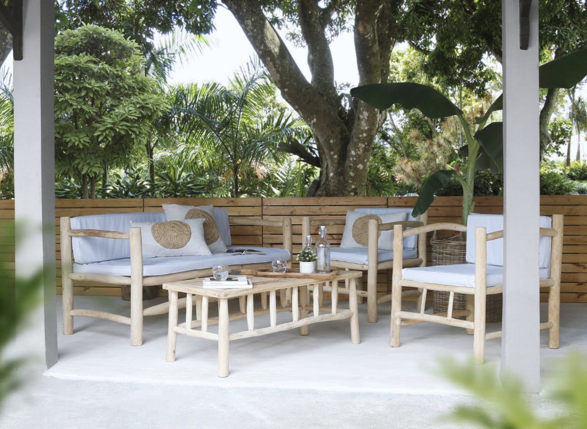 Kristiansand sofa in natural materials – handmade boho furniture from Bali