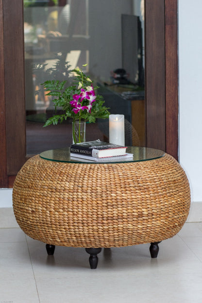 Casablanca coffee table in natural materials – handmade boho furniture from Bali