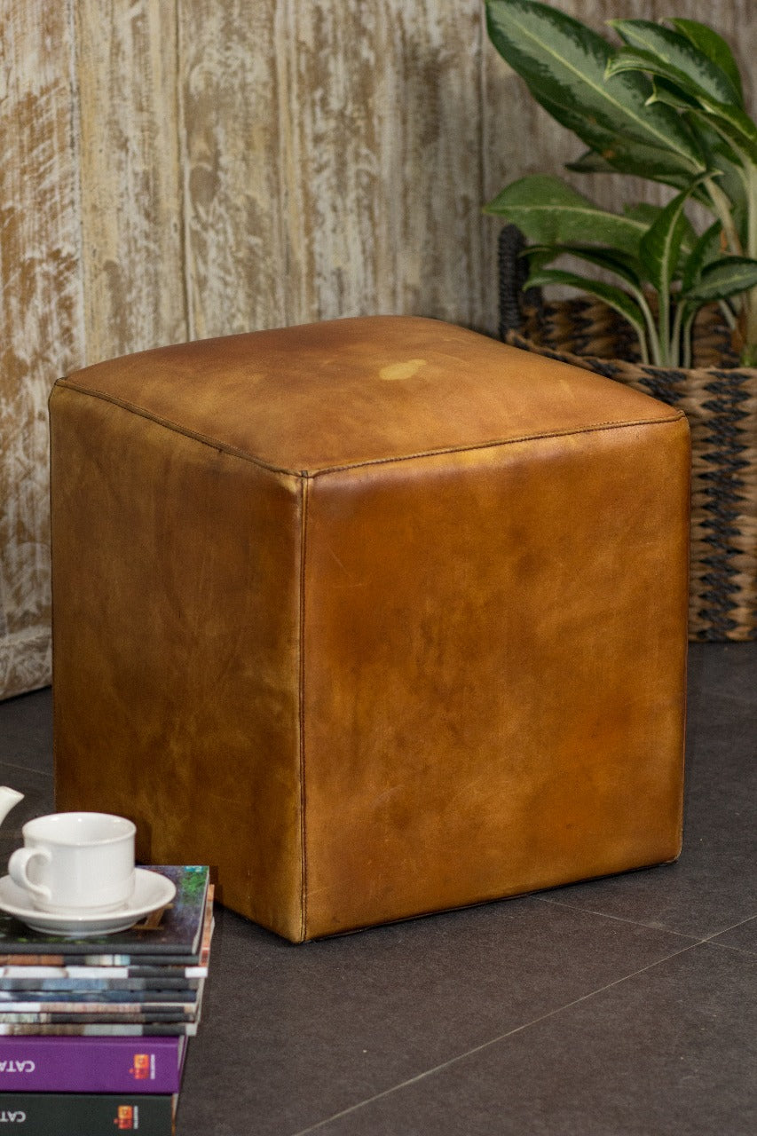 Carlen Leather Stool