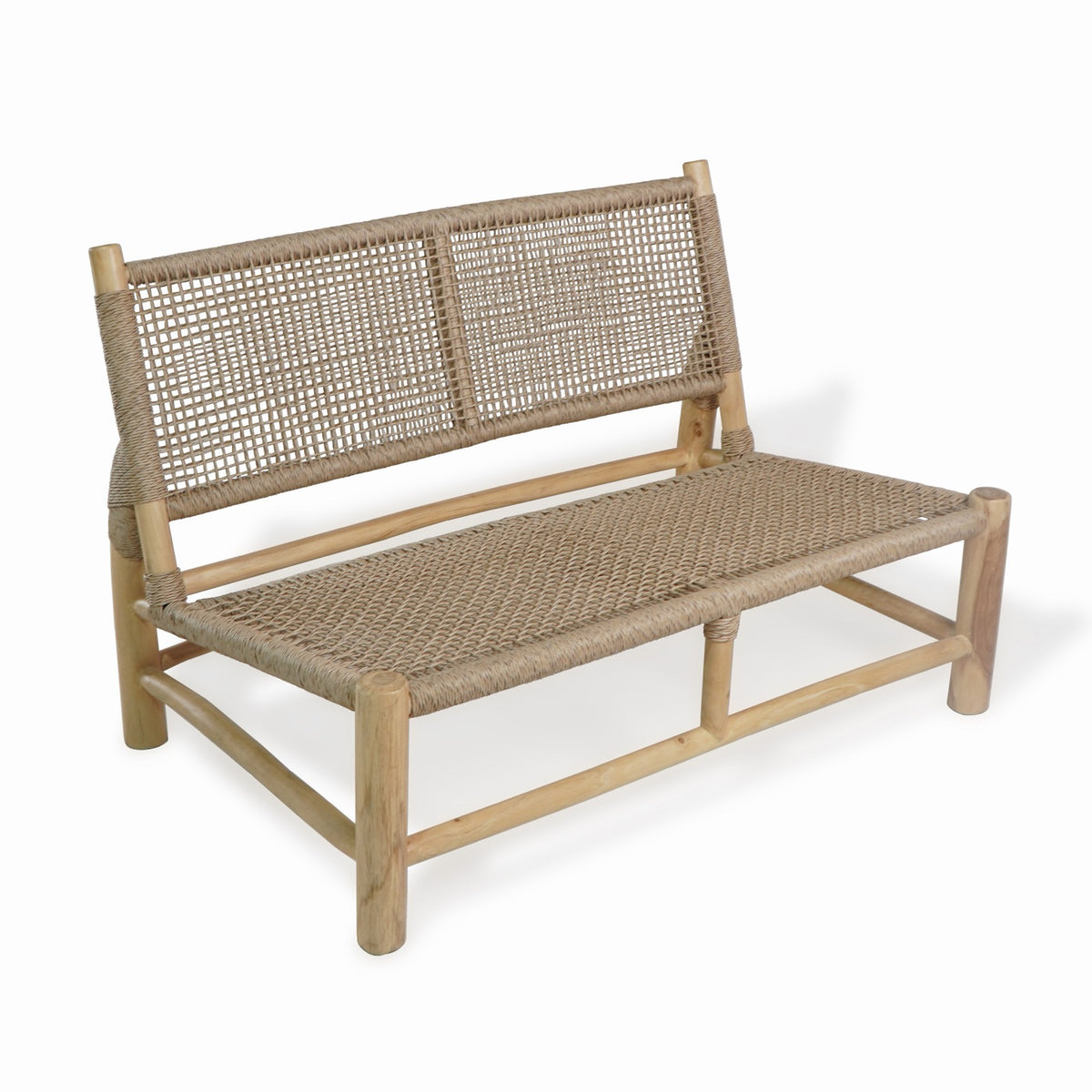 Teak sofa – London Lazy, natural natural materials in boho style