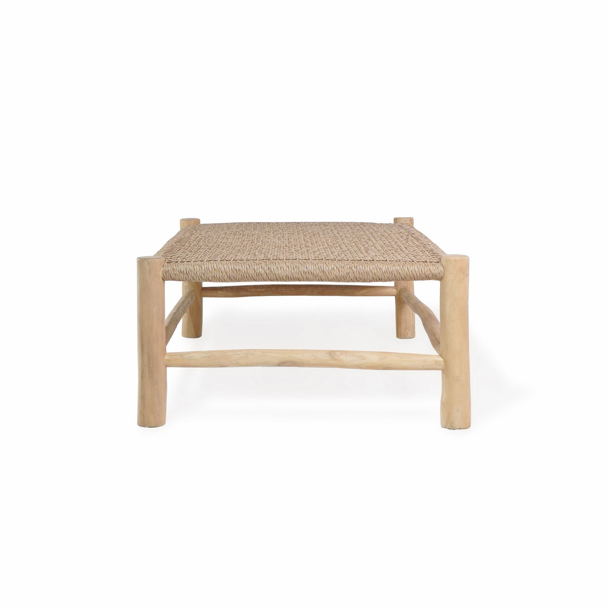 Teak coffee table London – boho furniture, handwoven and handmade in Bali
