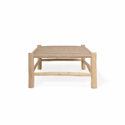 Teak coffee table London – boho furniture, handwoven and handmade in Bali