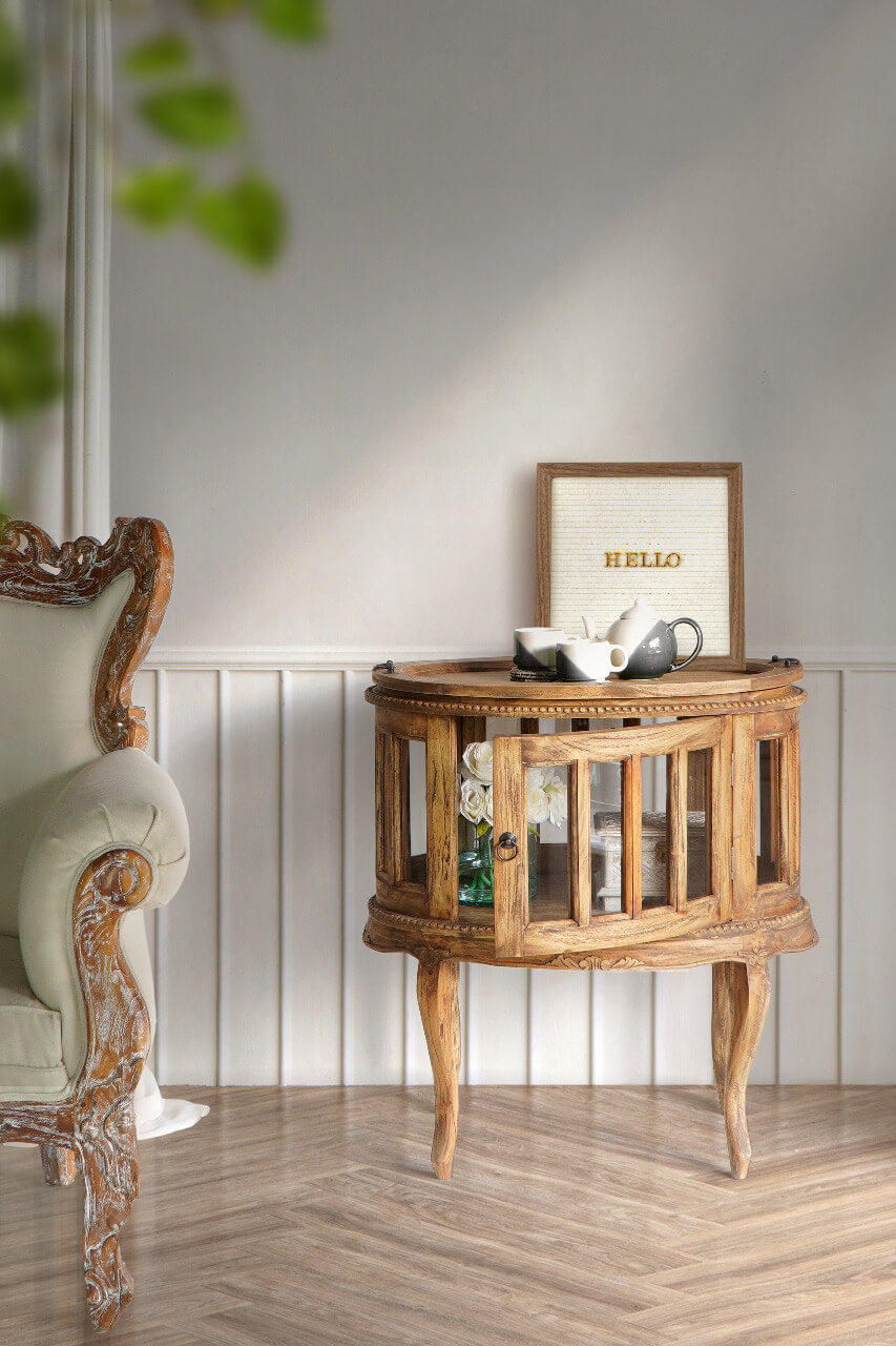 La Coruna Oval - Tea Cabinet