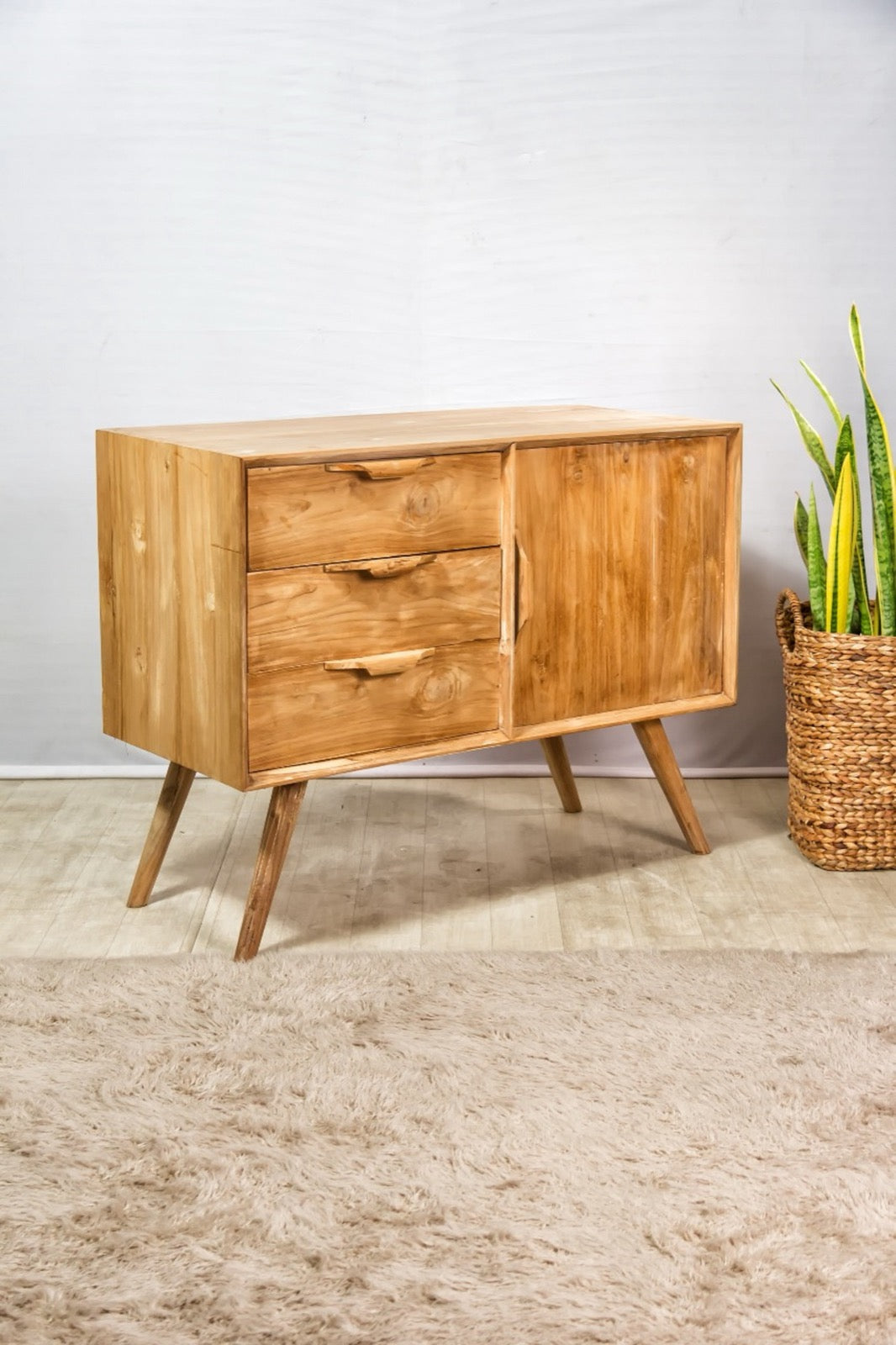 Bongo chest of drawers in natural materials – handmade boho furniture from Bali
