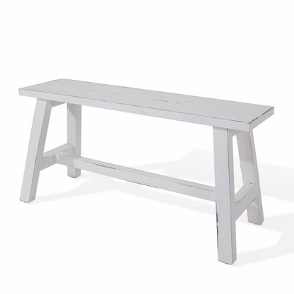 Reclaimed wood bench Ranch – boho furniture, handwoven and handmade in Bali