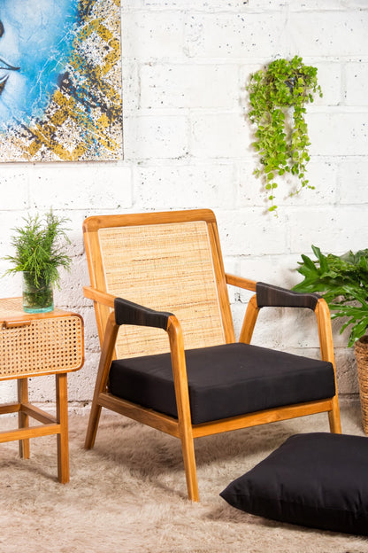 Duta Arm – natural materials armchair, boho furniture from Bali