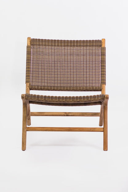 Handcrafted teak chair – Paris Catania Synthetic, boho furniture from BaliSouk