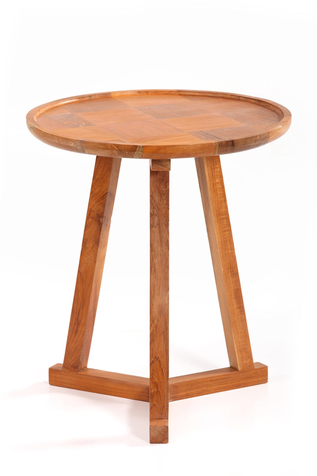 Chapung side table in natural materials – handmade boho furniture from Bali