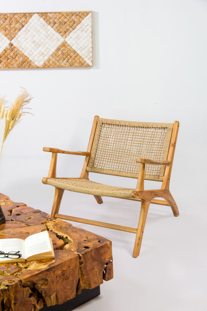 Paris Catania Arm – natural materials armchair, boho furniture from Bali