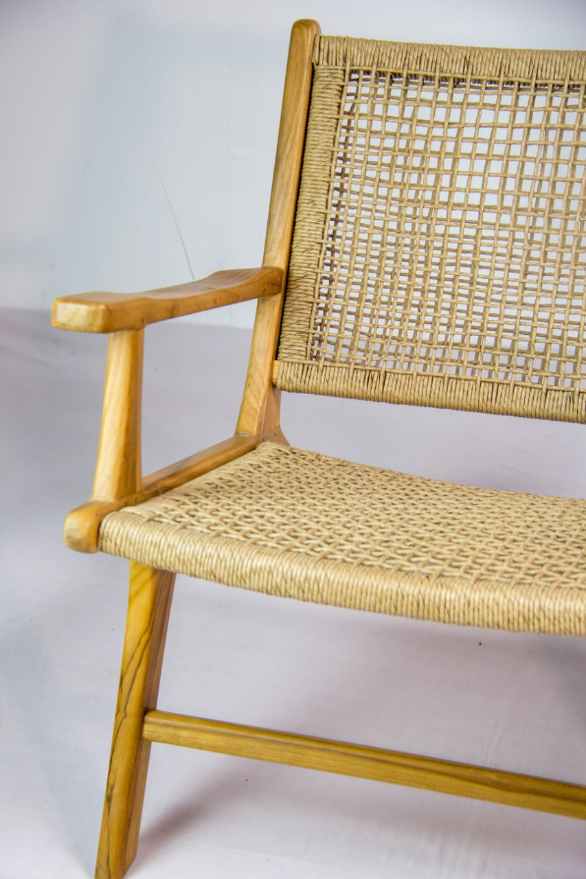 Paris Catania Arm armchair in natural materials – boho furniture by BaliSouk