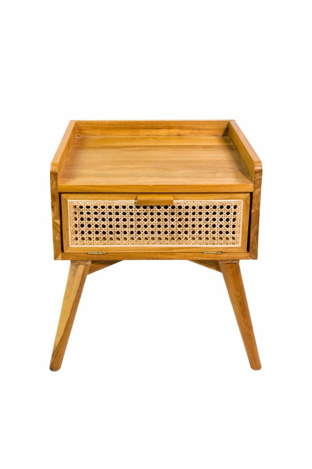 Chapung Eiffel side table in natural materials – handmade boho furniture from Bali
