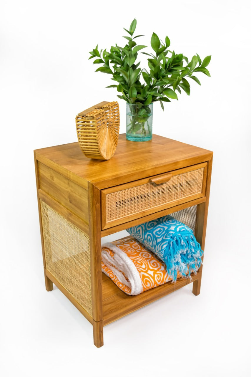 Kyknos – natural materials side table, boho furniture from Bali