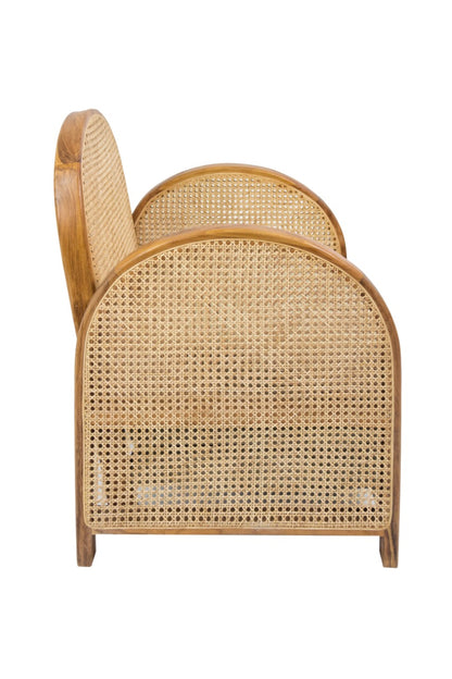 Teak armchair Istana Arm – boho furniture, handwoven and handmade in Bali