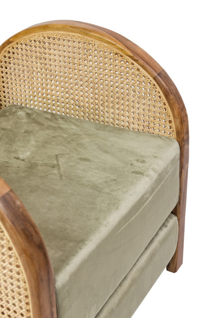 Teak armchair Istana Arm – handmade in Bali, boho style