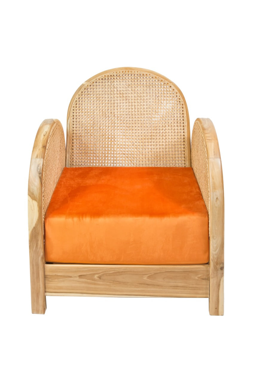 Handcrafted teak armchair – Istana Arm, boho furniture from BaliSouk