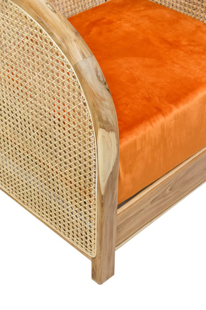 Teak armchair Istana Arm – handmade in Bali, boho style