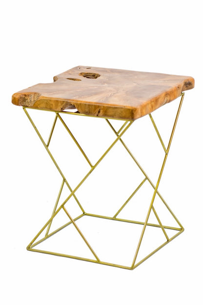 Accent table in natural materials – handmade boho furniture from Bali