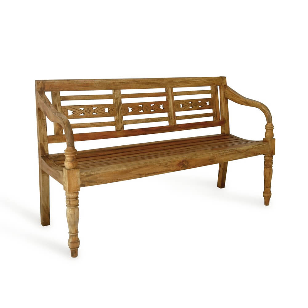 William Bench 3 Seater Without Cushion - Kd