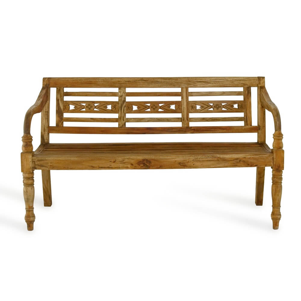 William Bench 3 Seater Without Cushion - Kd