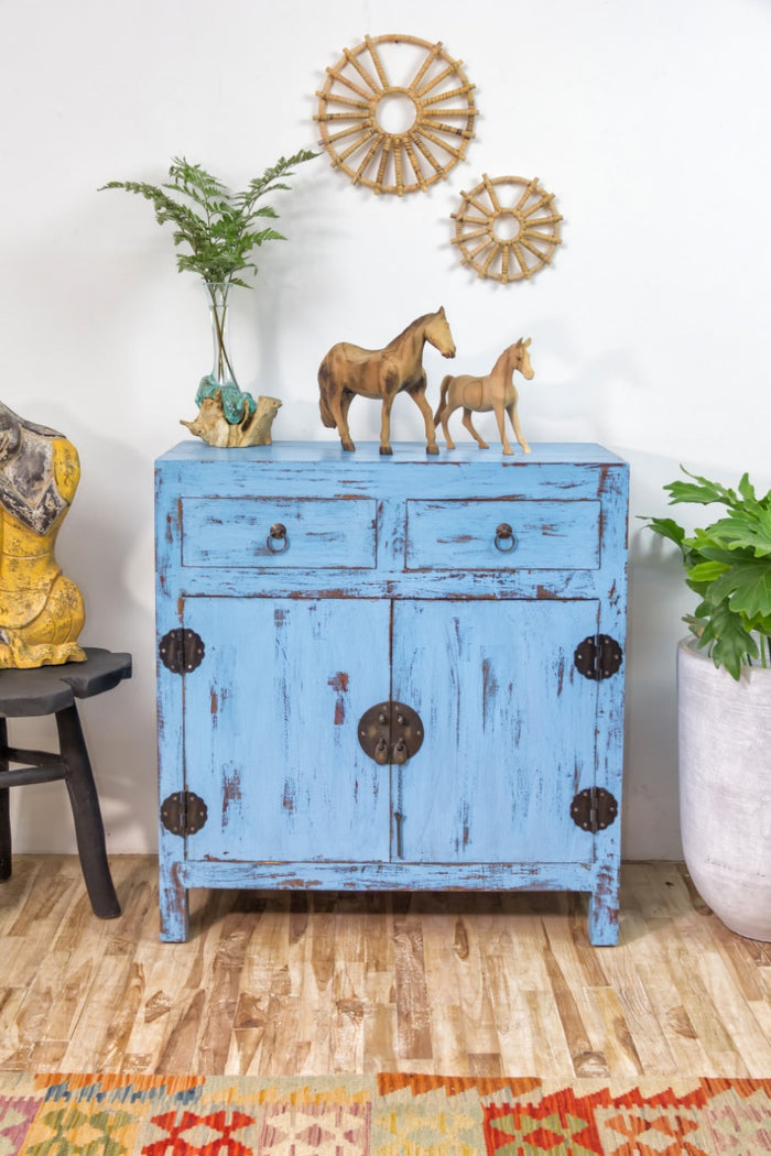 Handmade mahogany cabinet – the Beijing, boho furniture made in Bali