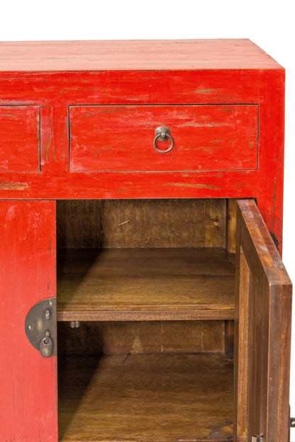 Beijing cabinet, boho furniture handmade by Balinese artisans