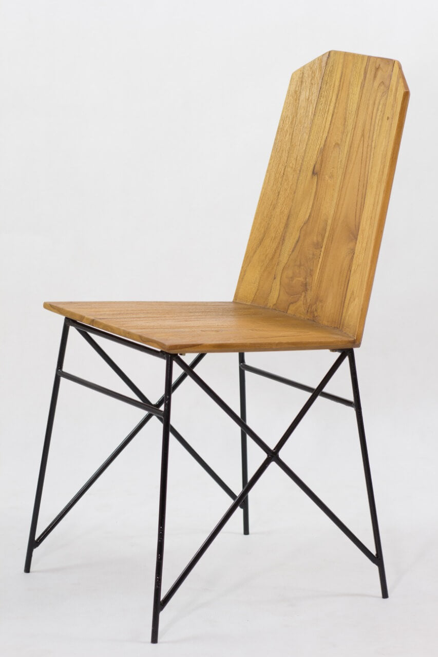 Country Dining Chair Without Cushion 