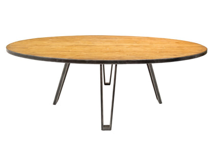 Teak table Country – boho furniture, handwoven and handmade in Bali