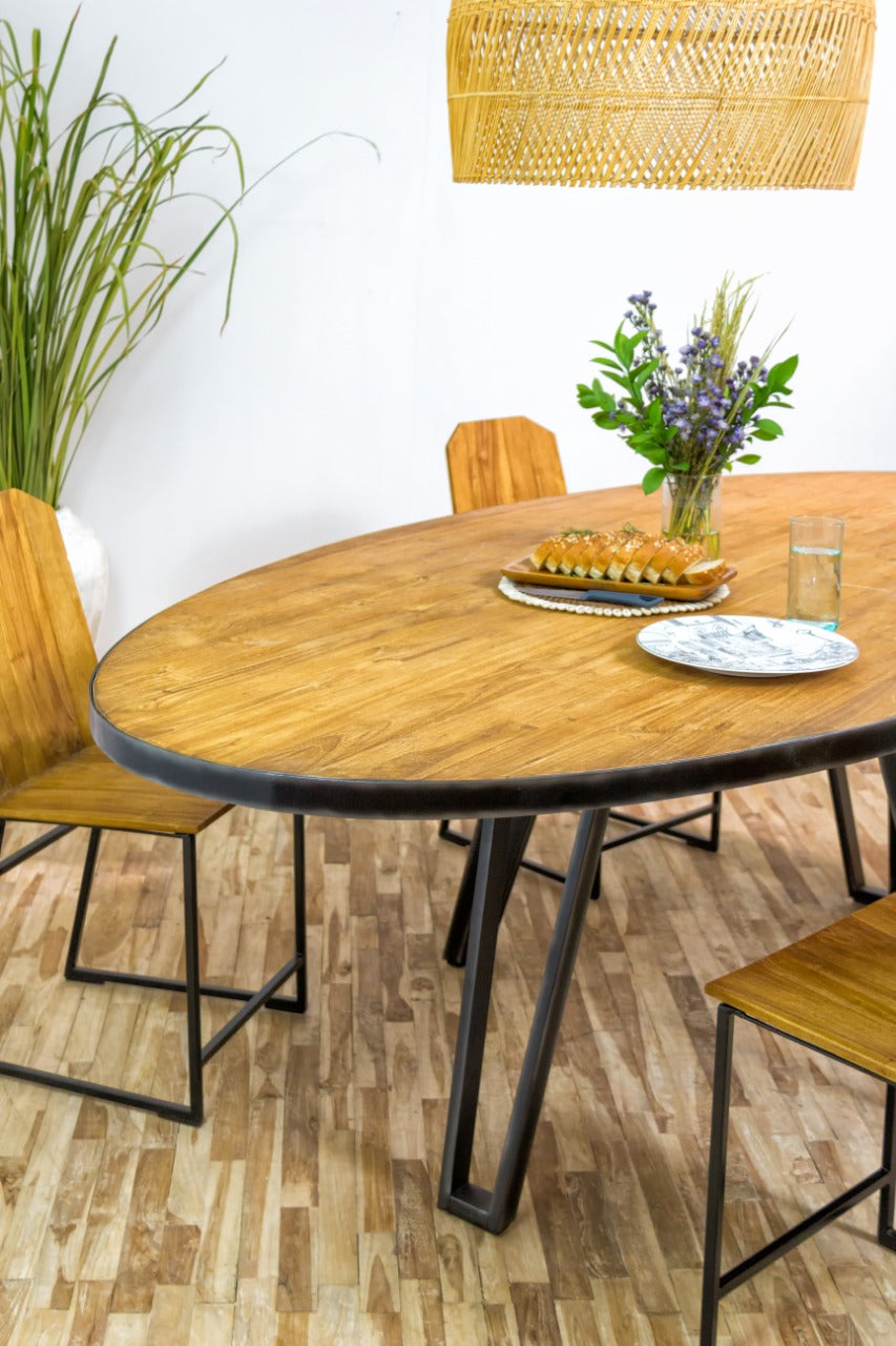 Teak table Country – handmade in Bali, boho style