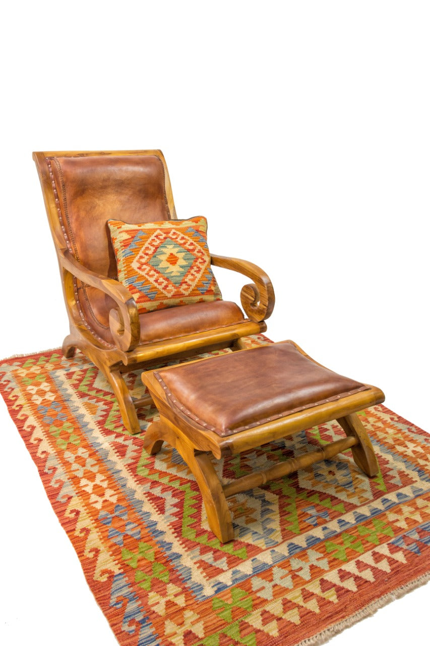 Handcrafted teak chair – Bahia, boho furniture from BaliSouk