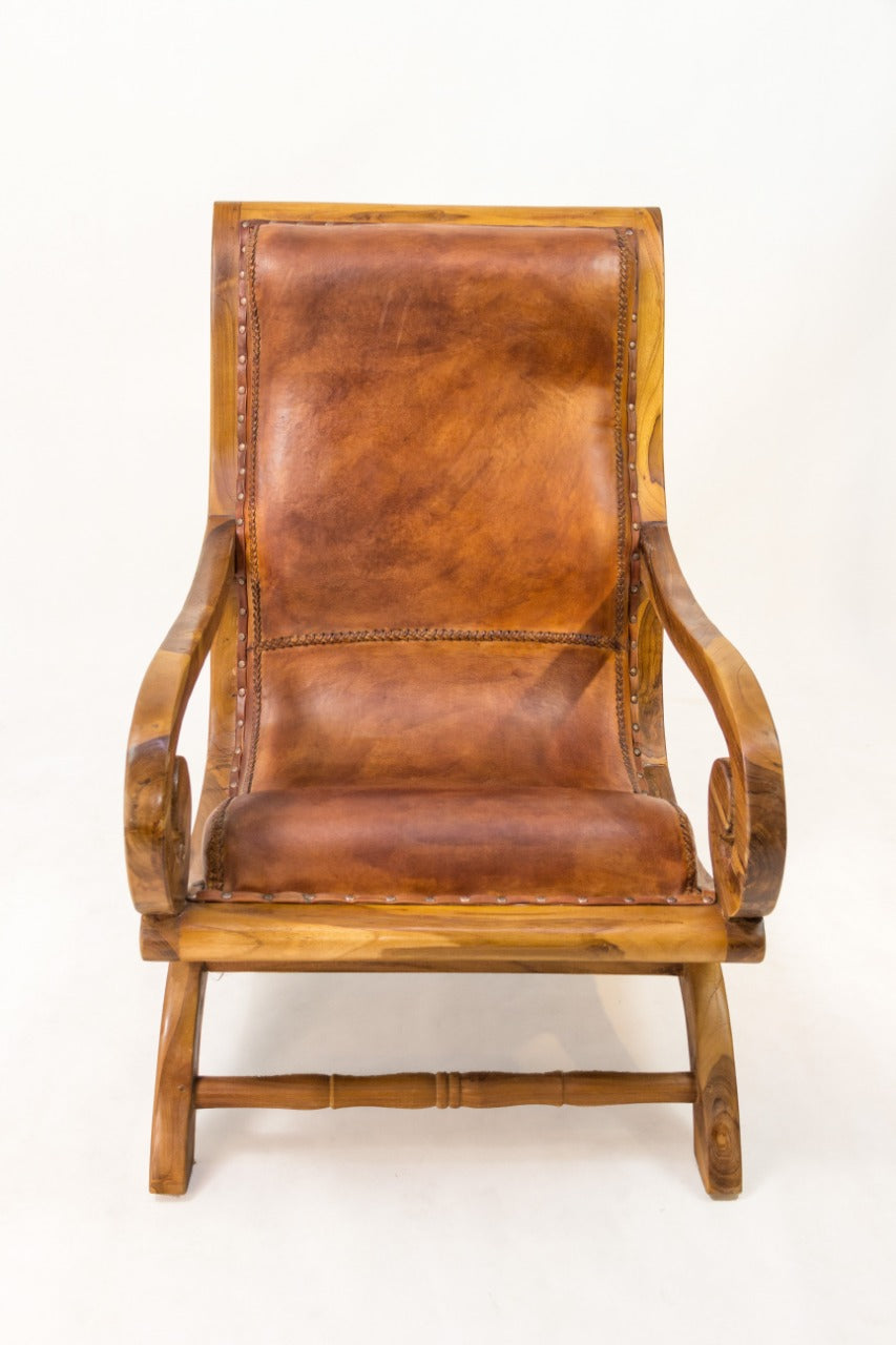 Teak chair Bahia – boho furniture, handwoven and handmade in Bali