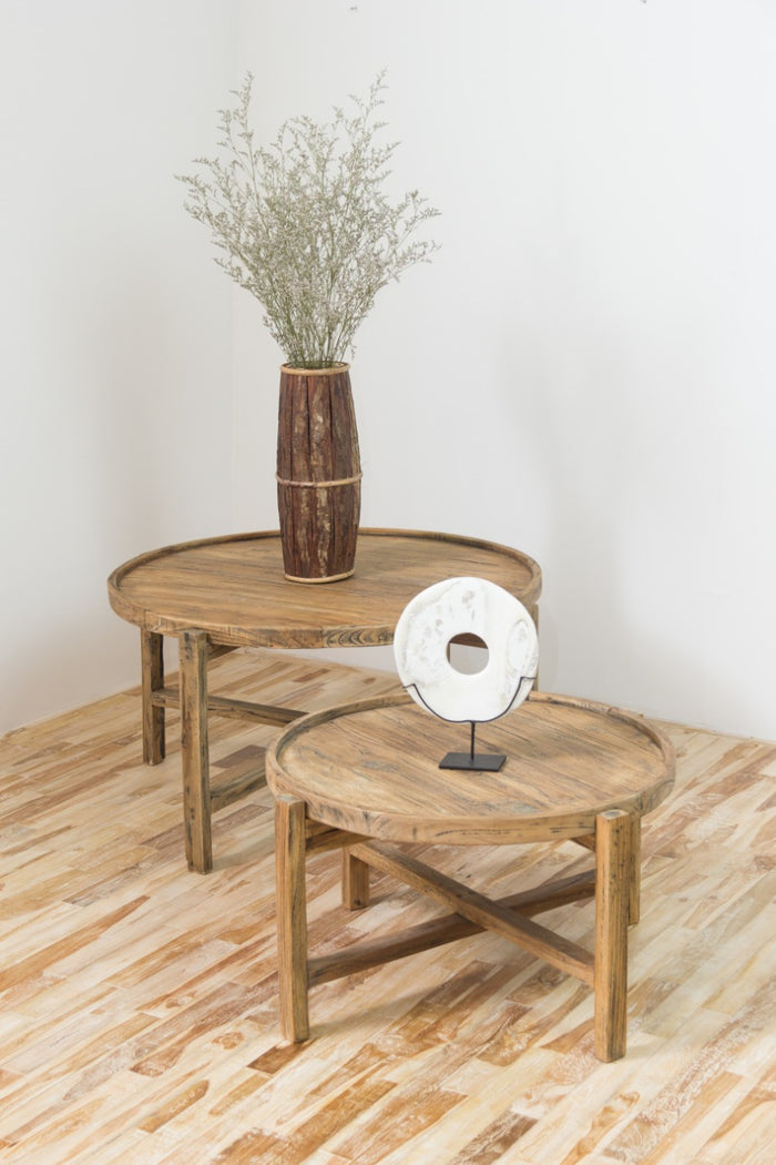 Teak coffee table Evosmos – boho furniture handcrafted in Bali by BaliSouk