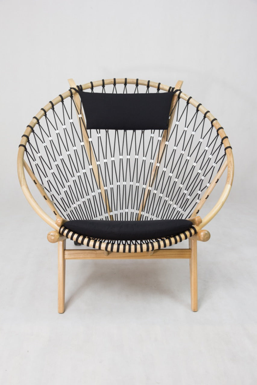 Teak lazy chair – Sveidbag, natural natural materials in boho style