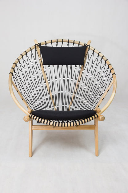Teak lazy chair – Sveidbag, natural natural materials in boho style