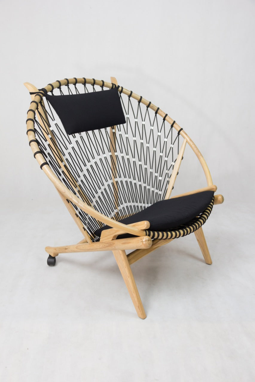 Teak lazy chair Sveidbag – handmade in Bali, boho style
