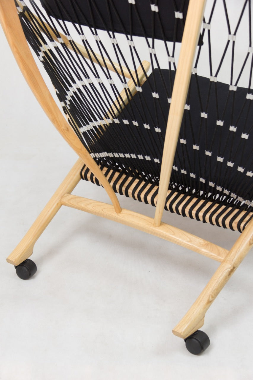 Handcrafted teak lazy chair – Sveidbag, boho furniture from BaliSouk