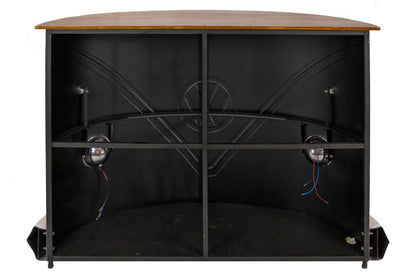 Handcrafted teak bar table – VW Red, boho furniture from BaliSouk
