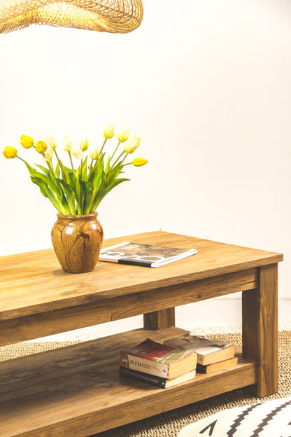 Riri coffee table in natural materials – boho furniture by BaliSouk