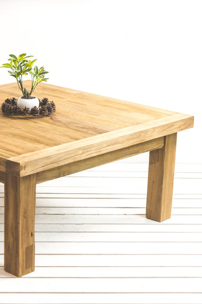 Teak coffee table Riri – handmade in Bali, boho style