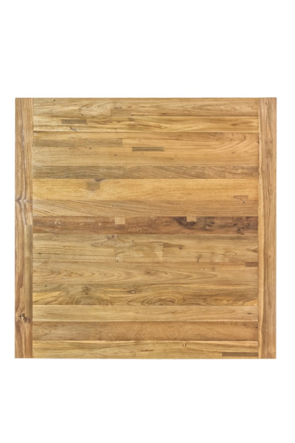 Teak coffee table Riri – boho furniture, handwoven and handmade in Bali