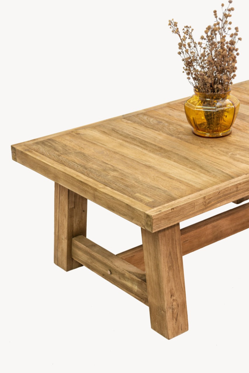 Riri coffee table in natural materials – boho furniture by BaliSouk