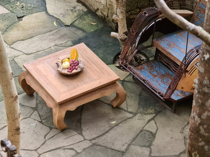Opium coffee table, boho furniture handmade by Balinese artisans